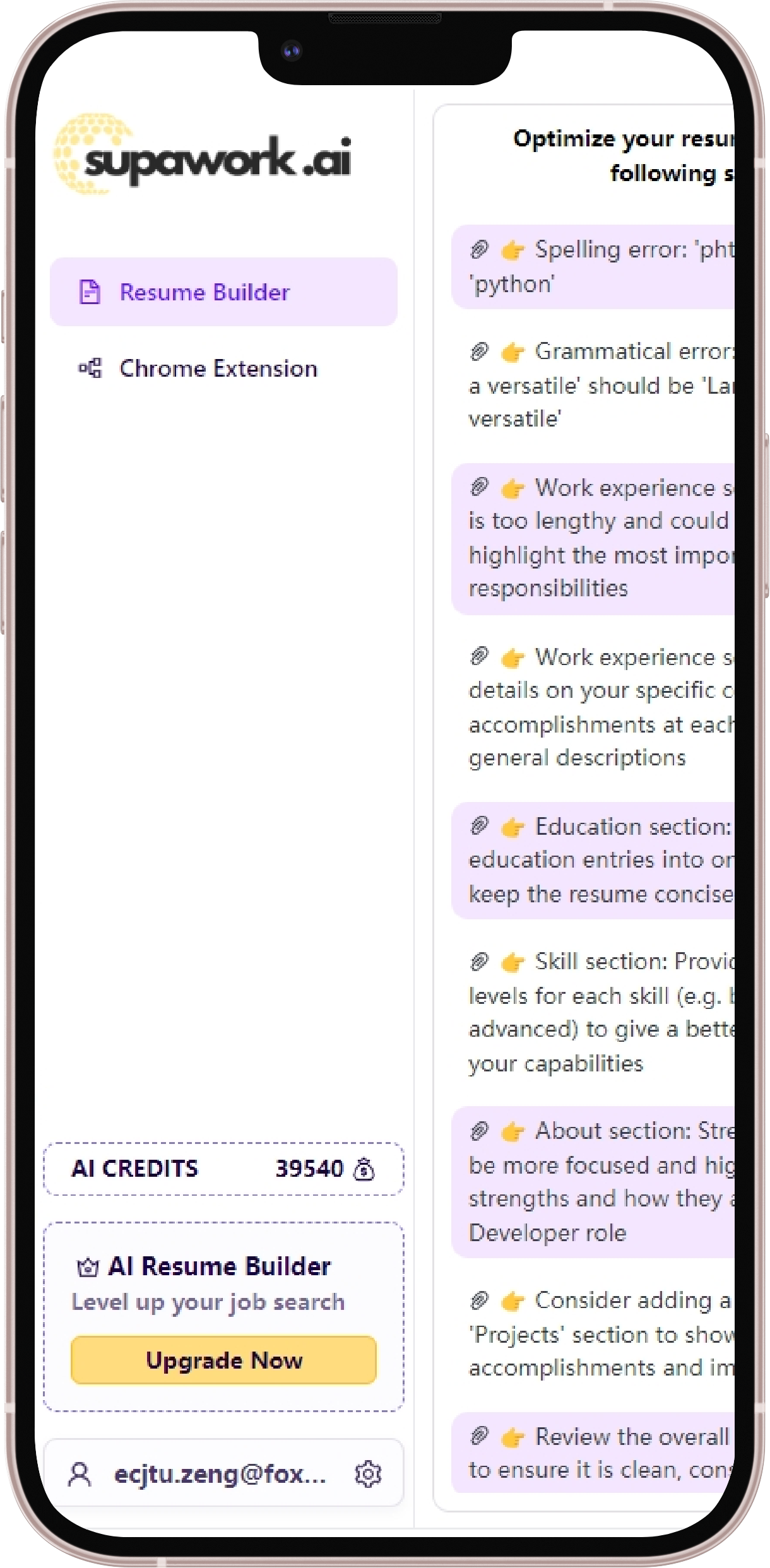 Resume Builder App