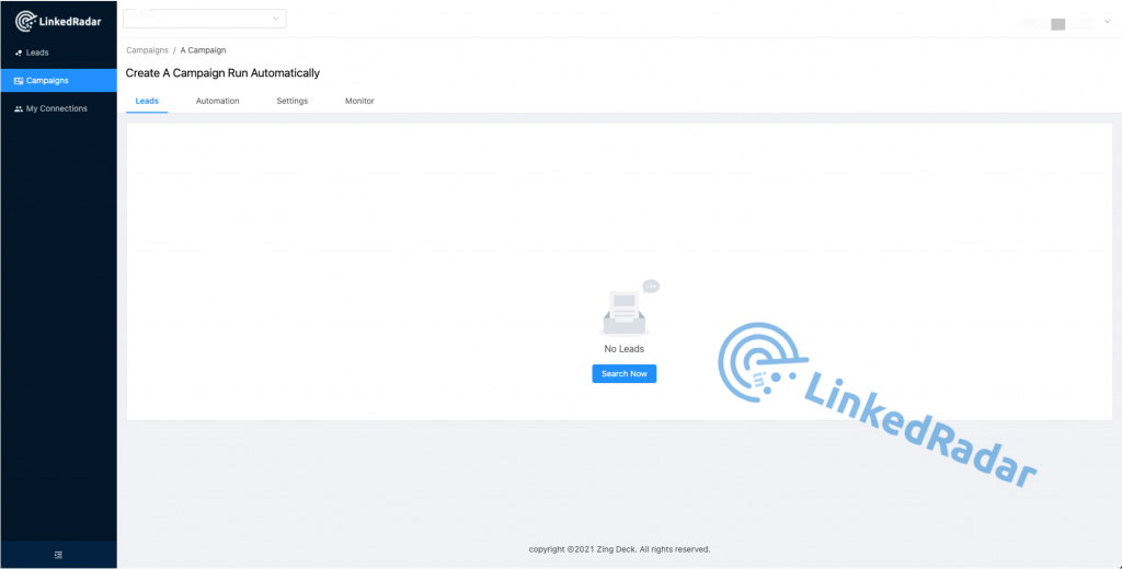Assign leads search results to "Campaign-Leads"