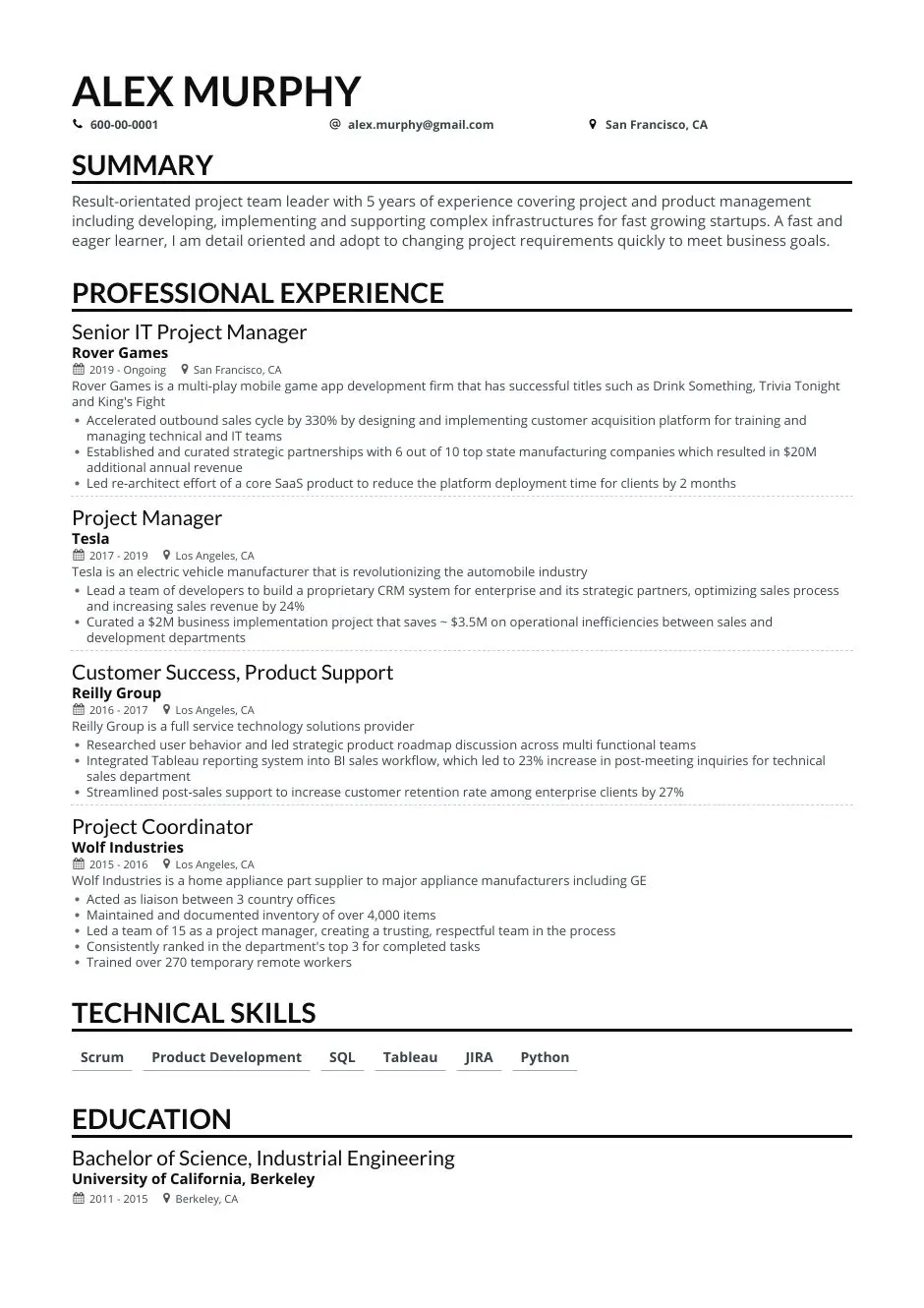 Office Manager template